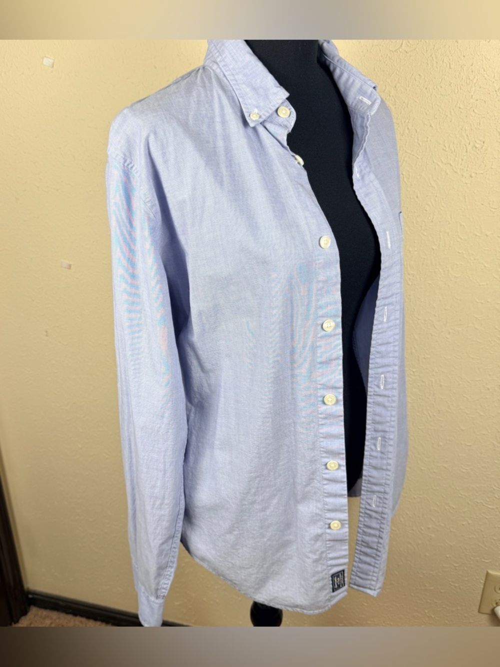 Abercrombie & Fitch Light Blue Button-Up Shirt Size Medium Classic Career